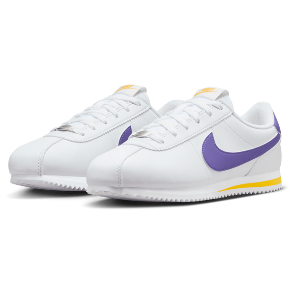 Nike Cortez - Boys' Grade School - White/Purple - Image 6