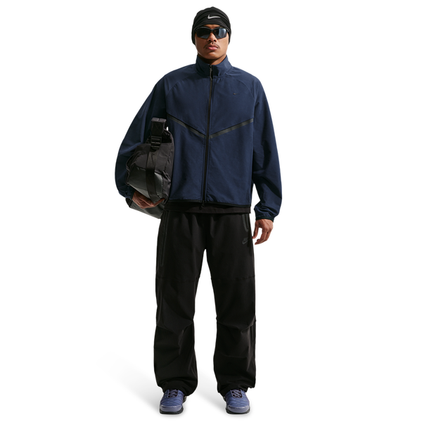 Nike Tech Shori Knit Track Jacket - Men's - Obsidian/Black - Image 3