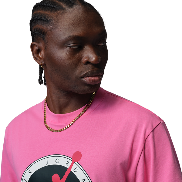 Jordan Flight Club Short Sleeve Crew - Men's - Pink/Red - Image 5