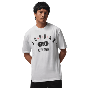 Jordan Chicago City Short Sleeve Crew - Men's - White/Black