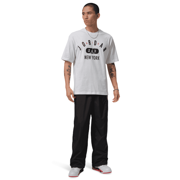 Jordan New York City Short Sleeve Crew - Men's - White/Black - Image 4