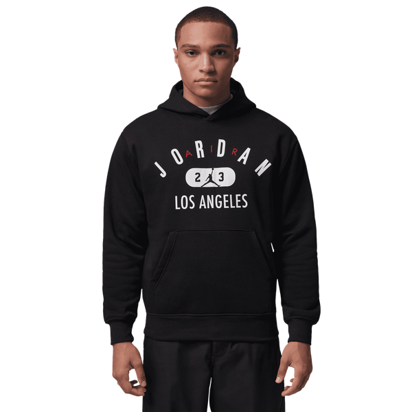 Jordan Los Angeles City Fleece Pullover - Men's - Black/White