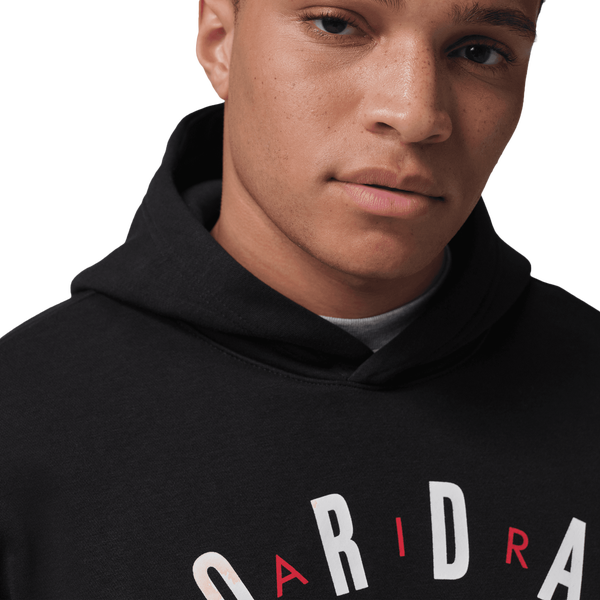 Jordan Los Angeles City Fleece Pullover - Men's - Black/White - Image 3