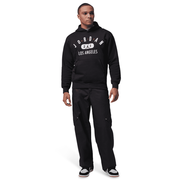Jordan Los Angeles City Fleece Pullover - Men's - Black/White - Image 6
