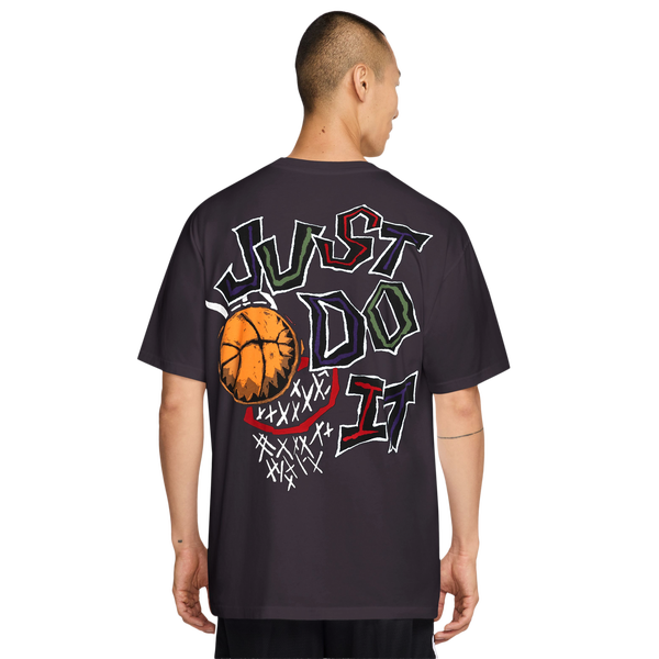 Nike M90 Summit Just Do It Basketball T-Shirt - Men's - Black/White - Image 2