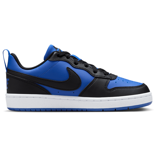 Nike Court Borough Low Recraft - Boys' Grade School - White/Game Royal/Black - Image 2