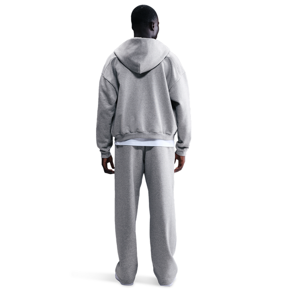 Nike Standard Issue Brushed Open Hem Pants - Men's - Dk Grey Heather/Black - Image 4