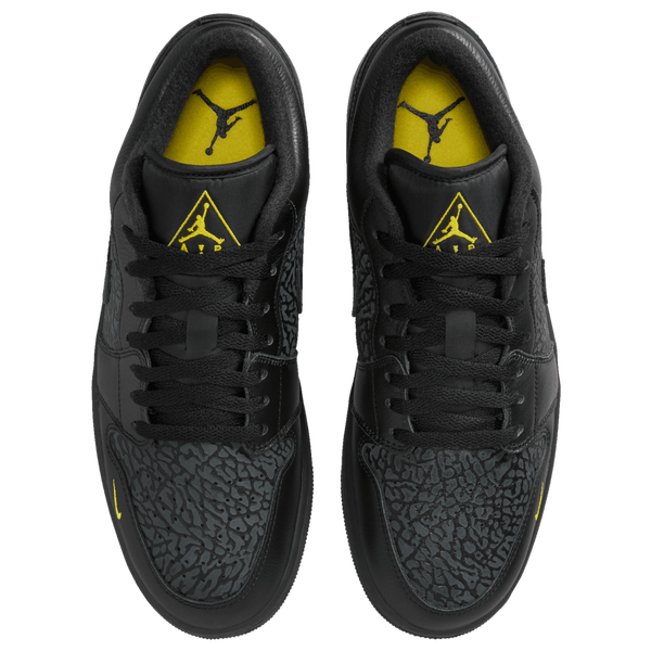 Jordan Air Jordan 1 Low SE - Men's - Black/Tour Yellow - Image 4