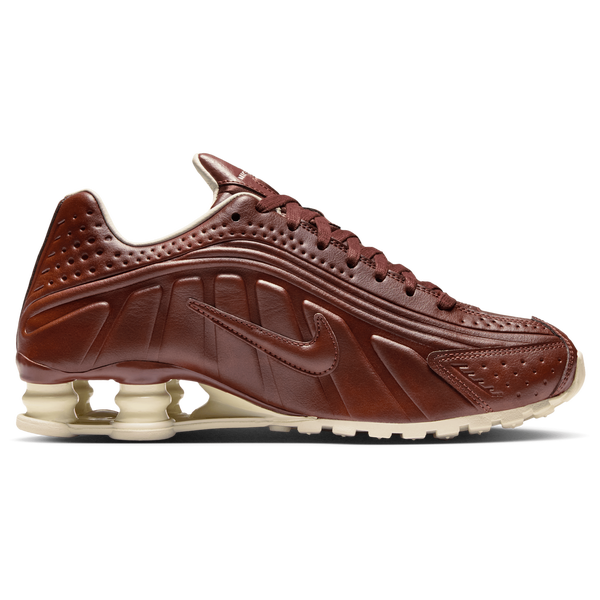Nike Shox R4 - Women's - Dk Pony/Dk Pony/Soft Pearl