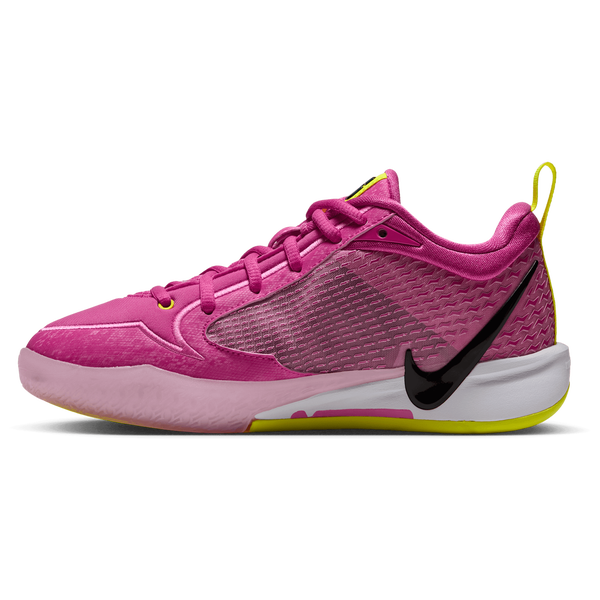 Nike Sabrina 4 - Girls' Grade School - Pink Rise/Lemon Venom/Desert Pink - Image 2