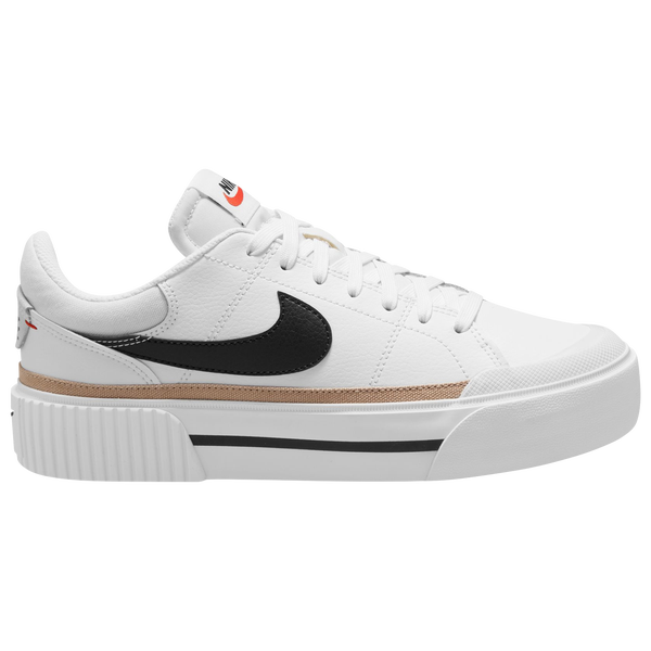 Nike Court Legacy Lift - Women's - White/Orange/Black - Image 2