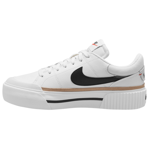 Nike Court Legacy Lift - Women's - White/Orange/Black - Image 3