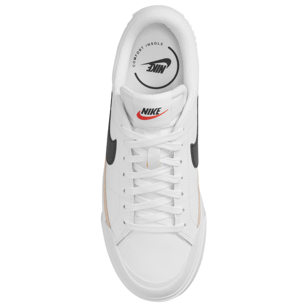 Nike Court Legacy Lift - Women's - White/Orange/Black - Image 4