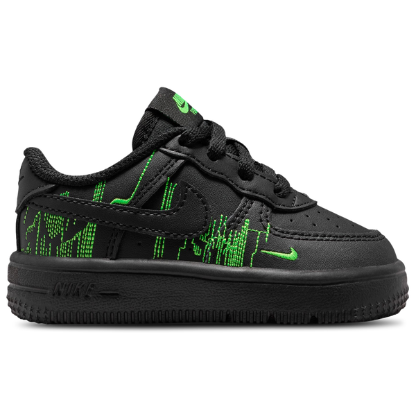Nike Air Force 1 - Boys' Toddler - Vivid Purple/Green Strike/Black