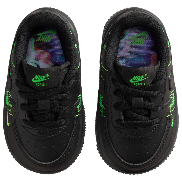 Nike Air Force 1 - Boys' Toddler - Vivid Purple/Green Strike/Black - Image 4