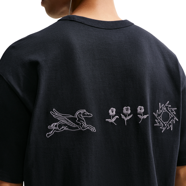 Nike Loose Fit Premium Essential Embroidered T-Shirt - Men's - Black - Image 2