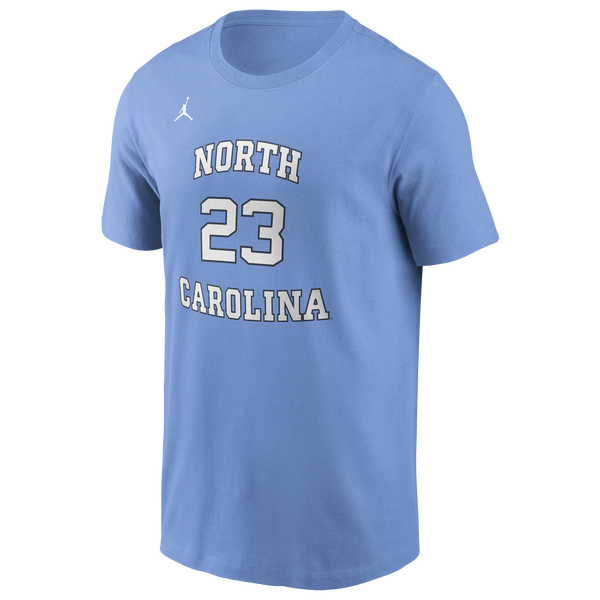 Jordan UNC Name & Number T-Shirt - Men's - Valor Blue - Image 2