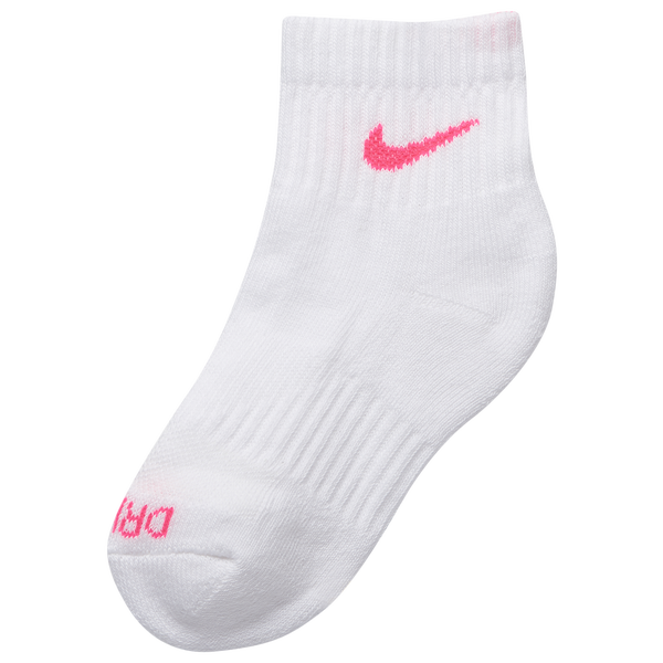 Nike Performance Basic Ankle Socks 6 Pack - Boys' Preschool - White/Volt - Image 3