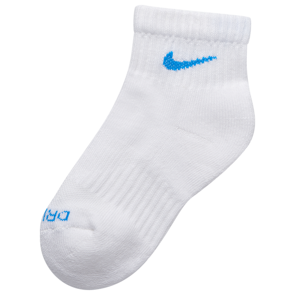 Nike Performance Basic Ankle Socks 6 Pack - Boys' Preschool - White/Volt - Image 6
