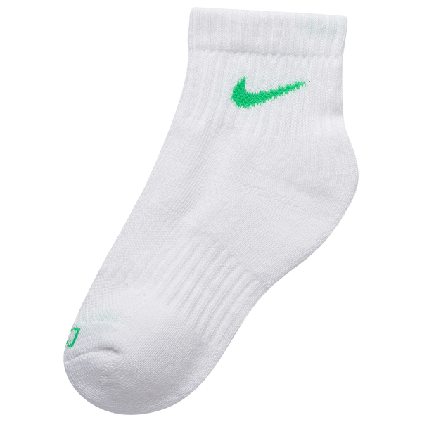 Nike Performance Basic Ankle Socks 6 Pack - Boys' Preschool - White/Volt - Image 7
