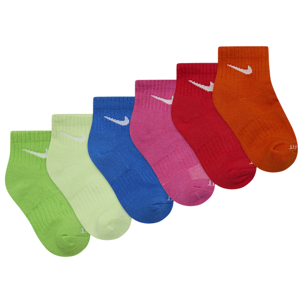 Nike Performance Basic Ankle Socks 6 Pack - Boys' Preschool - Barely Volt - Image 2