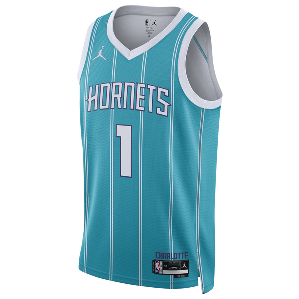 Jordan Hornets Swingman Icon Jersey - Men's - Teal - Image 2