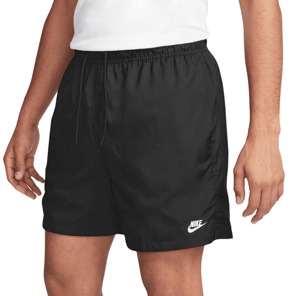 Nike Club Flow Shorts - Men's - Black/White - Image 4