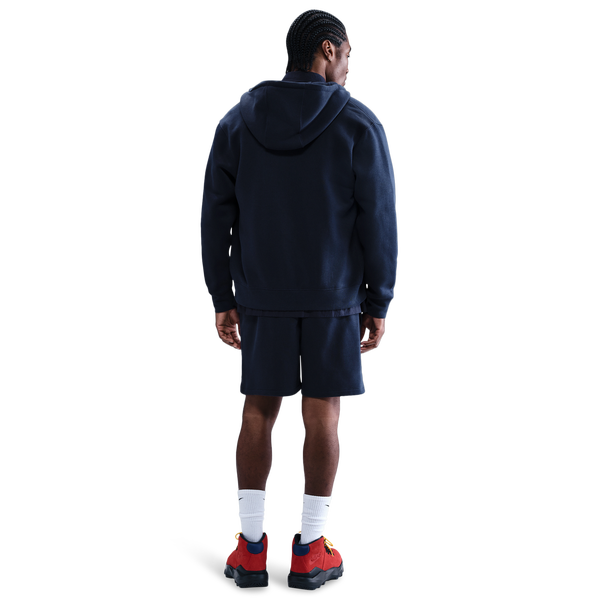 Nike Club Flow French Terry Shorts - Men's - Obsidian/Obsidian/White - Image 4