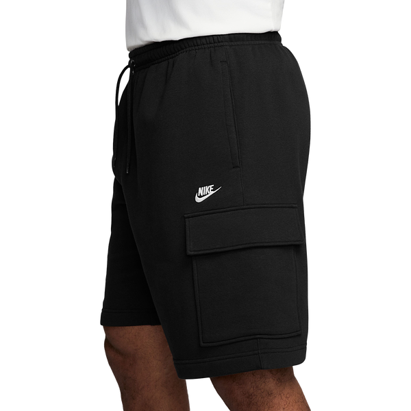 Nike Club Cargo Shorts - Men's - Black/White - Image 3