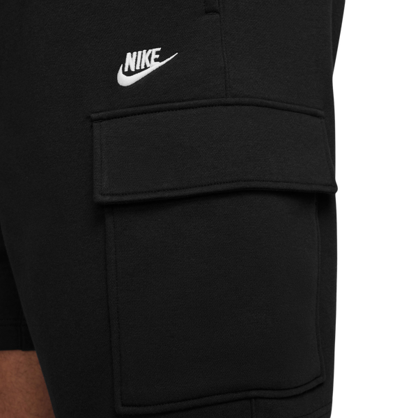 Nike Club Cargo Shorts - Men's - Black/White - Image 4