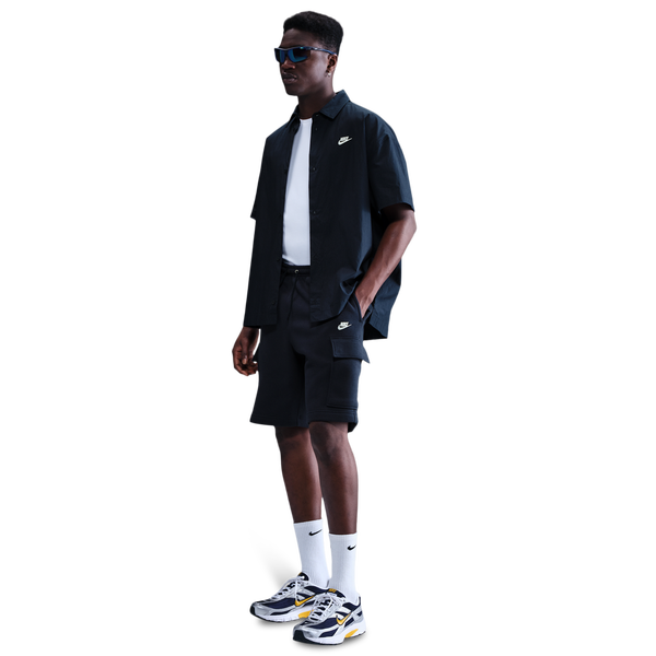 Nike Club Cargo Shorts - Men's - White/Obsidian - Image 4