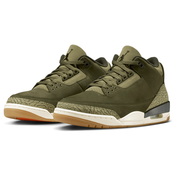 Jordan Retro 3 - Men's - Neutral Olive/Sequoia/Medium Olive - Image 6