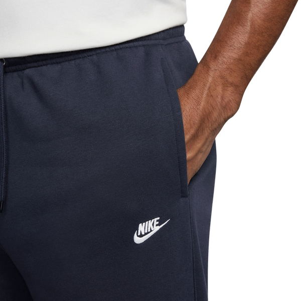 Nike Open Hem Club Pants - Men's - Obsidian/White - Image 3