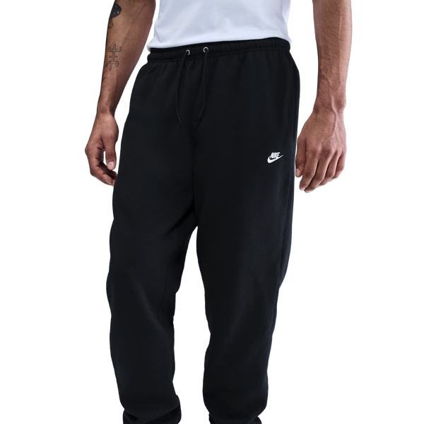 Nike Club Cuff Fleece Pants - Men's - Black/White/Black