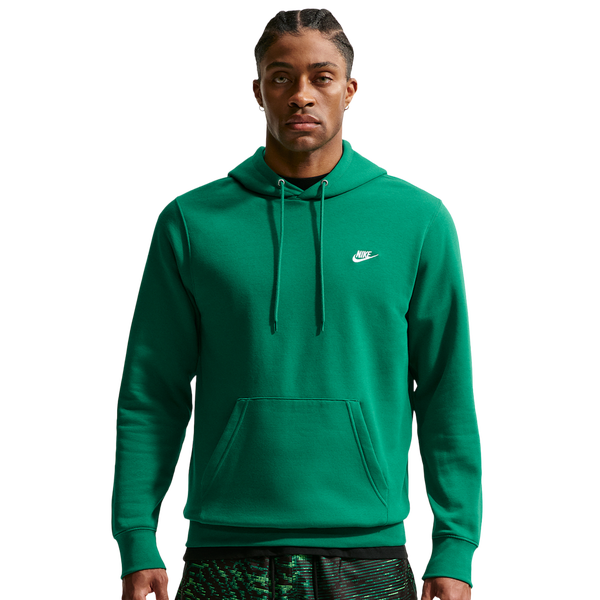 Nike Club BB Pull Over Hoodie - Men's - Malachite/White/Malachite