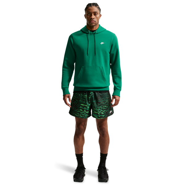 Nike Club BB Pull Over Hoodie - Men's - Malachite/White/Malachite - Image 6
