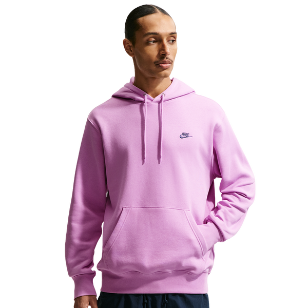 Nike Club BB Pull Over Hoodie - Men's - Midnight Navy/Lt Magenta/Lt Magenta