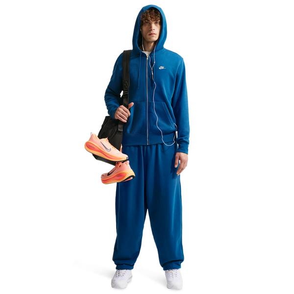 Nike Club Full-Zip Hoodie - Men's - Court Blue/Court Blue/Lt Khaki - Image 5