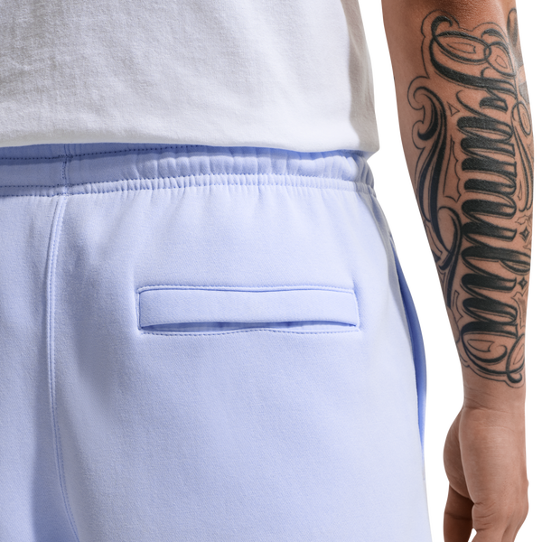 Nike Solo Swoosh Fleece Shorts - Men's - Blue/White - Image 2