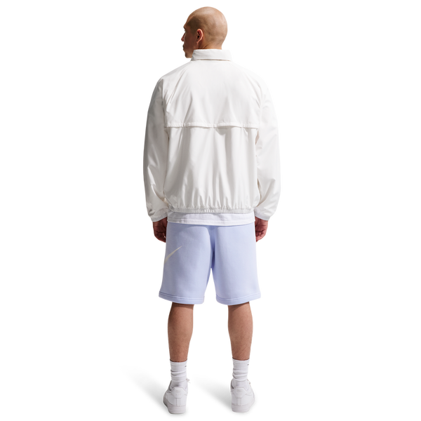 Nike Solo Swoosh Fleece Shorts - Men's - Blue/White - Image 4