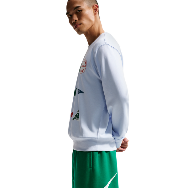 Nike Solo Swoosh Fleece Shorts - Men's - Malachite/White/Malachite - Image 5