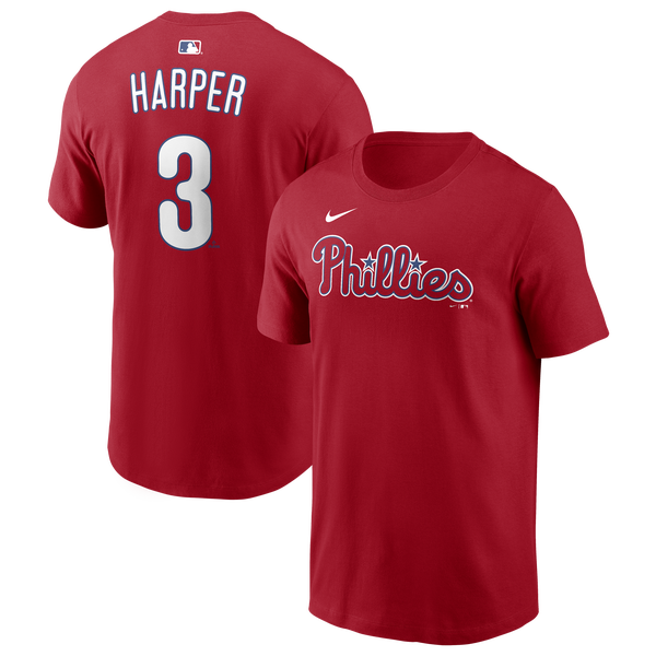 Nike MLB Philadelphia Phillies Name and Number Tshirt - Men's - Red