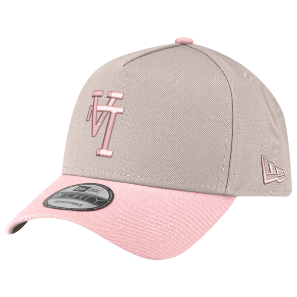 New Era Dodgers 940AF Cap - Adult - Pink/Silver