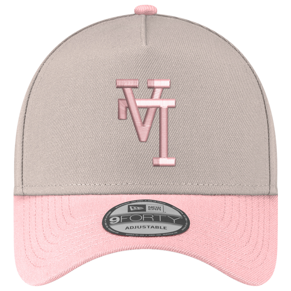 New Era Dodgers 940AF Cap - Adult - Pink/Silver - Image 2