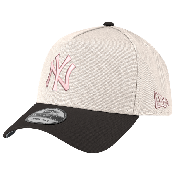 New Era Yankees 940 A Frame Cap - Men's - White/Black
