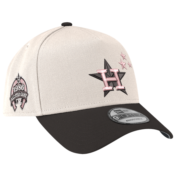 New Era Astros 940AF Cap - Adult - White/Black - Image 3