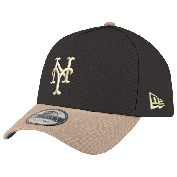 New Era MLB 9FORTY A-Frame - Adult - Tan/Black