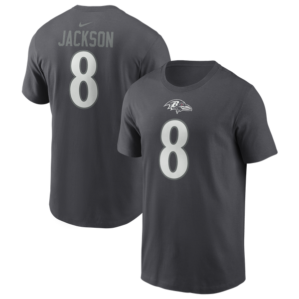 Nike Ravens Team Name T-Shirt - Men's - Grey