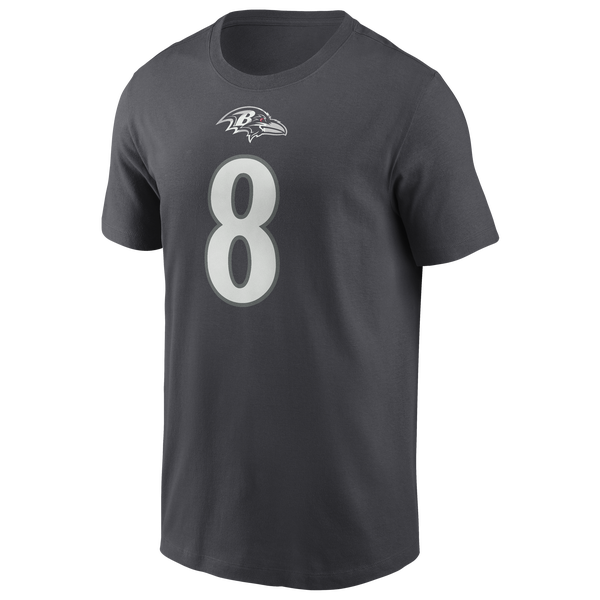 Nike Ravens Team Name T-Shirt - Men's - Grey - Image 2
