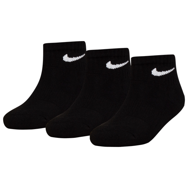 Nike Quarter Socks 6 Pack GSB - Boys' Grade School - Black/White